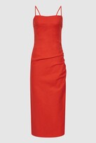 Thumbnail for your product : Reiss Stretch Linen Bodycon Midi Dress