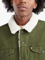 Thumbnail for your product : Levi's Type 3 Sherpa Trucker Jacket, Just Around Mossy