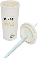 Thumbnail for your product : Kate Spade Miss to Mrs. Tumbler with Straw