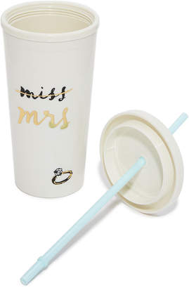 Kate Spade Miss to Mrs. Tumbler with Straw