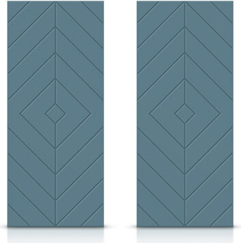 Calhome Paneled Manufactured Wood Double Sliding Closet Doors