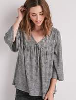Thumbnail for your product : Stripe Long Sleeve Peasant Top