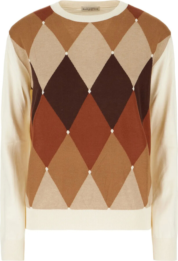 Ballantyne Argyle-Intarsia Jumper