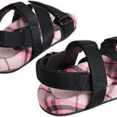 Thumbnail for your product : Burberry Kids Ripstop Strap Check sandals