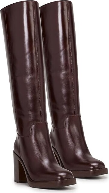 Vince Camuto Gibi Women's Boots Dark Mahogany : 9.5 M, Leather