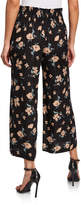 Thumbnail for your product : Rebecca Taylor Daniella Floral-Print Smock-Waist Wide-Leg Pants