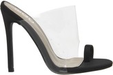 Thumbnail for your product : Ego Shape Toe Loop Heels Black Transparent
