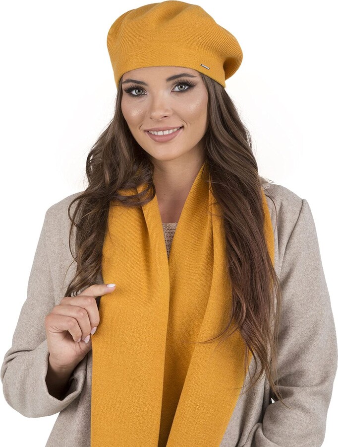 Vivisence Stylish and Elegant Ladies Hat and Scarf Set 7005Kmpl ShopStyle
