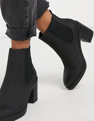 New Fit heeled chelsea in black - ShopStyle