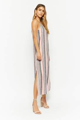 Forever 21 Striped Linen-Blend Dress