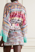 Thumbnail for your product : Missoni Mare Crochet-knit Robe - Gray