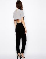 Thumbnail for your product : ASOS Jumpsuit With Crop Layer