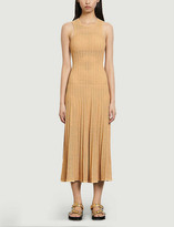 Thumbnail for your product : Sandro Alena pointelle-detail knitted midi dress