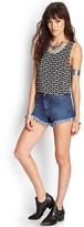 Thumbnail for your product : Forever 21 Printed Cutout Tank Top