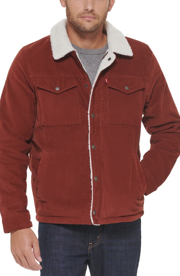 Levi's Faux Shearling Lined Corduroy Trucker Jacket