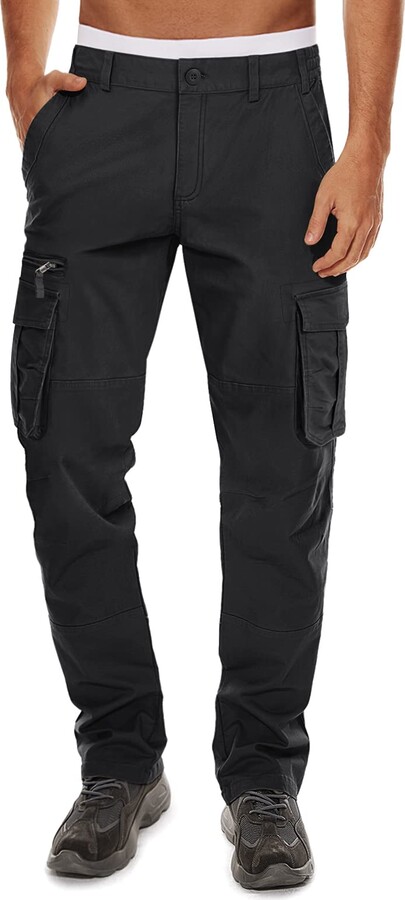 MAGCOMSEN Men's Tactical Trousers Outdoor Work Pants Cotton Combat ...