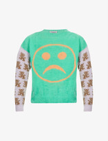 Thumbnail for your product : Ashley Williams Sad Teddies graphic-print knitted jumper