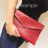 Thumbnail for your product : Tori Lo Designs Handmade Leather Envelope Clutch Bag