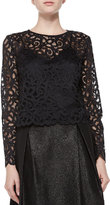 Thumbnail for your product : Trina Turk Anita Long-Sleeve Lace Top