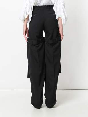 Y/Project detachable layered trousers