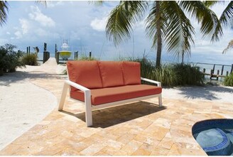 Panama Jack Outdoor Mykonos Patio Sofa with Cushions
