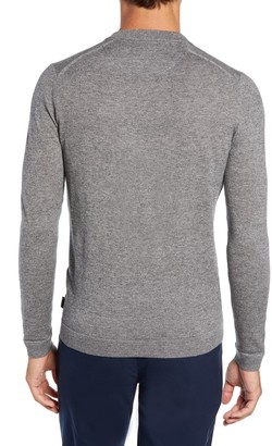 Ted Baker Noel Slim Fit V-Neck Wool Blend Sweater