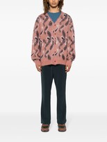 Thumbnail for your product : Needles Intarsia-Knit Brushed Cardigan