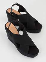 Thumbnail for your product : Castaner Elasticated Strap Wedge Sandals