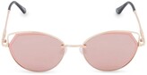 Thumbnail for your product : Dune London Girona Metal Sunglasses - Rose Gold