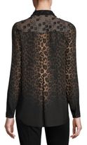 Thumbnail for your product : Elie Tahari Anderson Leopard-Print Silk Blouse