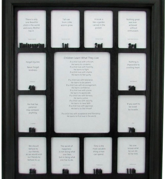 Northland Frames and Gifts School Years Picture Frame Black Frame and