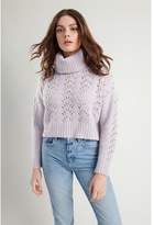 Thumbnail for your product : Garage Pointelle Turtleneck Sweater Thistle