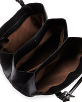 Thumbnail for your product : Bottega Veneta Roma Triple-Compartment Pebbled Leather Tote Bag, Black