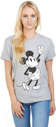 Disney Women's Mickey Mouse Peace T Shirt