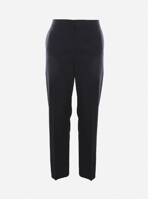 Valentino Garavani Basic Trousers Made Of Wool And Mohair