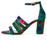 Thumbnail for your product : Jerome C. Rousseau Abelline Embroidered Strappy Sandal