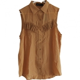 Thumbnail for your product : Urban Outfitters Beige Silk Top