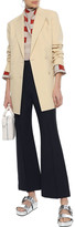 Thumbnail for your product : Sonia Rykiel Zip-embellished Stretch-twill Flared Pants