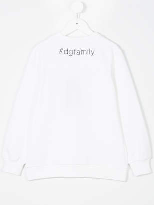 Dolce & Gabbana Kids Familia embroidered sweatshirt