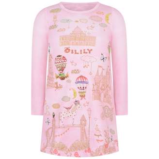 Oilily OililyPink Fairy Tale Print Tastle Jersey Dress