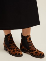 Thumbnail for your product : Christian Louboutin Marchacroche Leopard-print Calf-hair Ankle Boots - Leopard