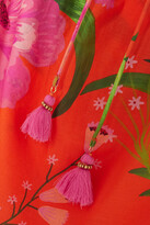 Thumbnail for your product : Farm Rio Romantic Garden And Pop Short Strapless Printed Cotton Coverup - Red