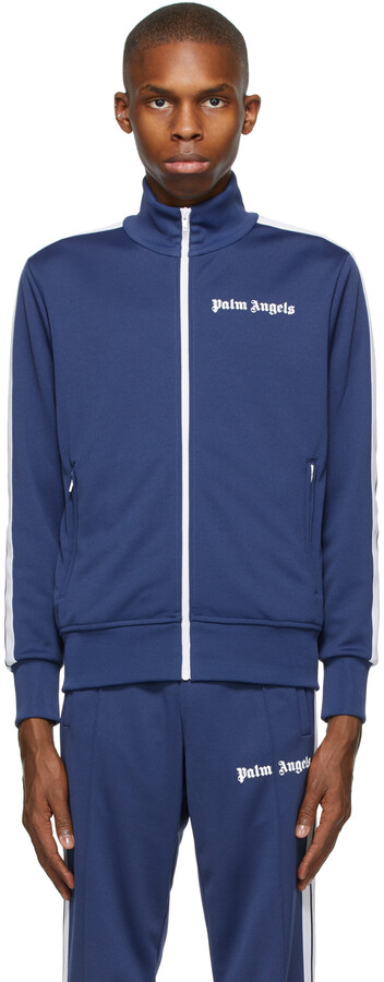 Palm Angels Navy Classic Track Jacket - ShopStyle