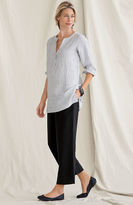 Thumbnail for your product : J. Jill Yarn-dyed striped linen tunic