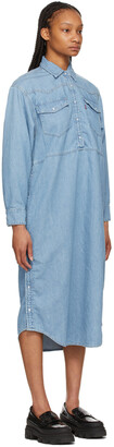 Ganni Blue Levi's Edition Denim Shirt Dress