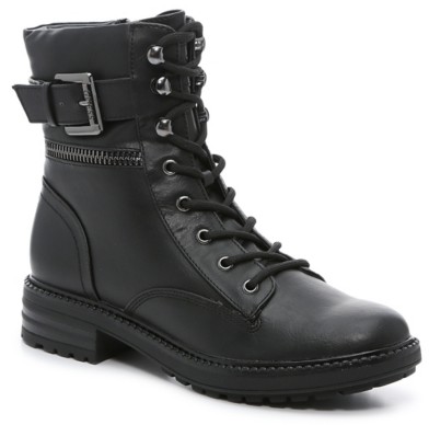 guess black combat boots