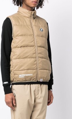 AAPE BY *A BATHING APE® Quilted Down-Padded Gilet