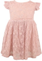 Thumbnail for your product : Popatu Lace Overlay Flutter Dress