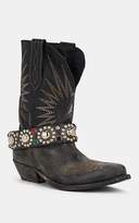 Thumbnail for your product : Golden Goose Women's Wish Star Distressed Leather Ankle Boots - Black