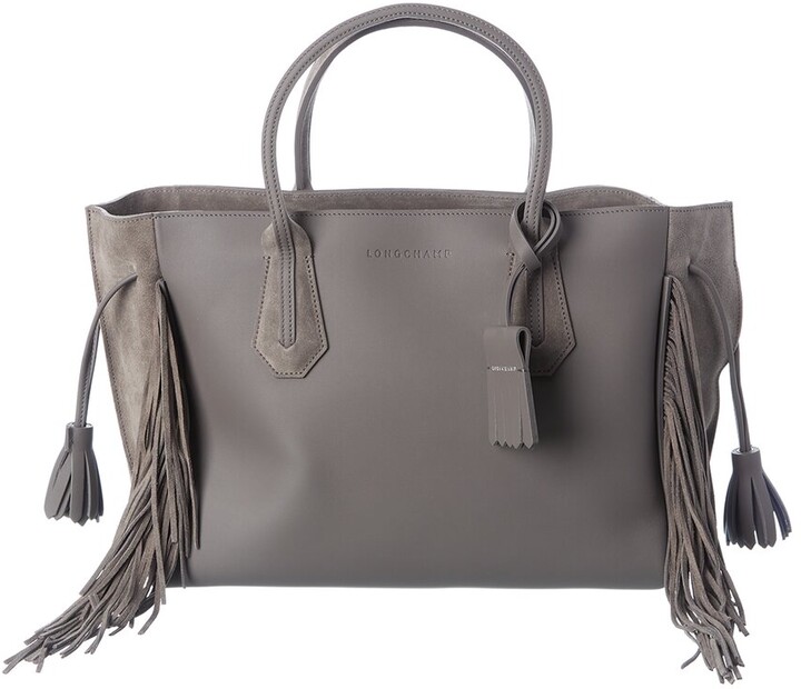 Longchamp Penelope Medium Leather Tote ShopStyle Shoulder Bags